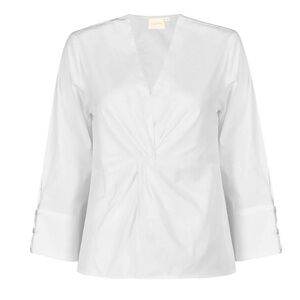 Reistor X Madewell Front Twist Top in White